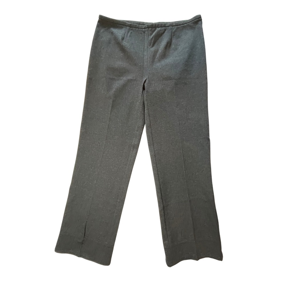 Worth New York Pants 10 Gray Zip Stretch Rayon Nylon Corpcore Business Siren